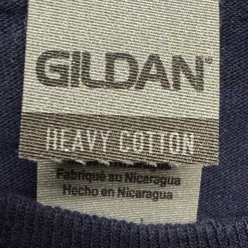 Gildan Shirt Mens Navy Graphic Heavy Cotton St Louis Cardinals Blues MLB NHL - Picture 4 of 10